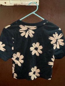 Floral Print Crop Top