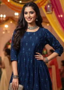 Combo Of 2  Printed Anarkali Kurti