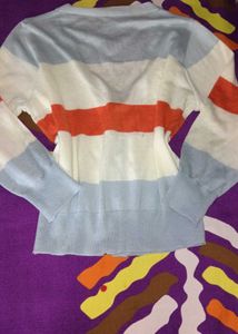 Striped Cardigan Sweater