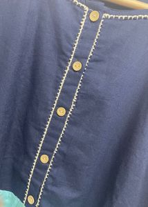 NEERU’S Navy Blue Cotton Top