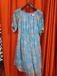 Floral Print Chiffon Dress