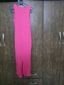 Pink Floral Maxi Dress