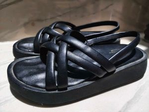 Roadster Black Platform Sandals