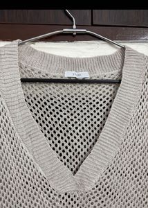 🆕 Ash Knit Sleeveless sweater Top Set