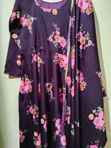 Floral Print Dress with dupatta size S