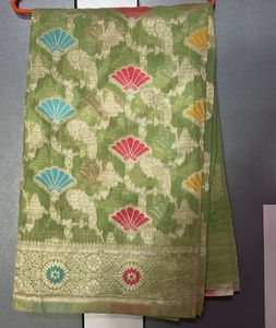 Green Banarasi Silk Saree