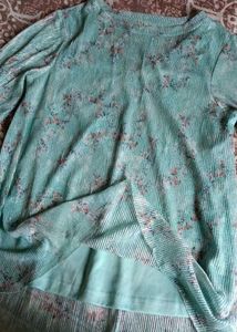 AND Sea Coloured Top - Size 12