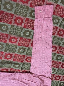 Pink Patterned Button-Down Shirt