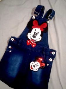 Cute Minnie Mouse Denim Dress