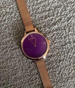Fjord Watch Rose gold purple Dial