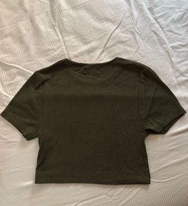 Cute Olive Crop Top