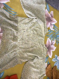 Top - Subtle Green Peplum Cut