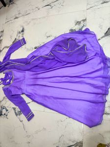 Purple Anarkali Suit