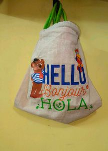 Hand-made Reusable Cotton Febric Bucket For Kids