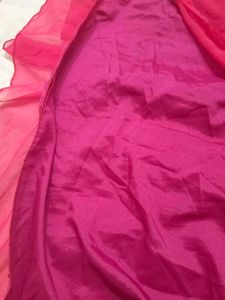 Rani Pink Frock With Dupatta