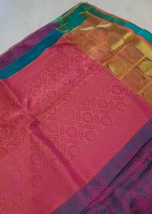Elegant Pink &amp; grey Saree