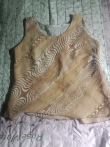 Patterned Sleeveless Top