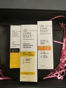 Deconstruct Set of 3 Products With Free Pouch