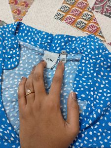 Blue Printed Top