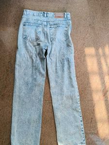 Zara Blue Wide Leg Jeans
