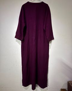 Purple Button Down Dress