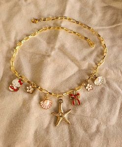 Pinteresty Gold Charm Necklace