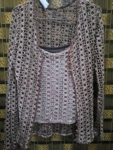 Beautiful Tank Top Nd Crochet Shrug