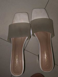 White Transparent heels