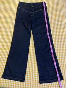 Chanel Vintage Wide Leg Denim Jeans Waist 30-32