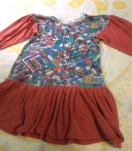 Colorful Girls Dress For Winter