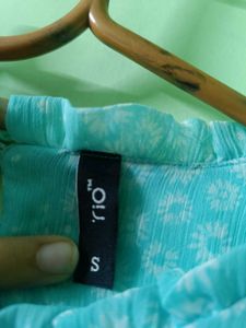 Ruffle Trim Mini Dress