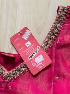 pink anarkali dress