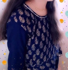 Navy Blue Kurti 🪩