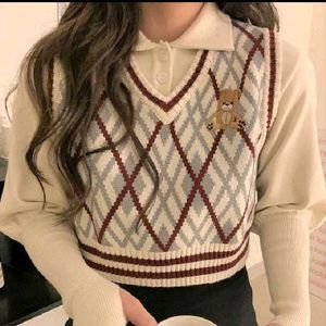 Cute vest Knit Top