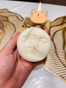 Moon Face Candle
