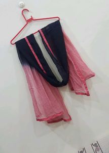 Pink And Black Dupatta💕🖤