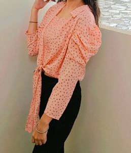Cute Korean Shirt Pattern Top
