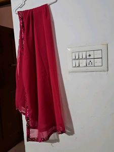 Elegant Red Dupatta