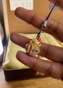 cupcake handmade clay charm