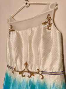 Stylish And Elegant Blue Party Wear Gown
