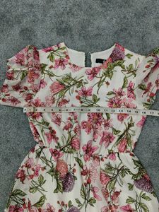 🌺Pink Floral Long Frock 🌺
