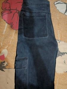 Trendy Dark Blue Cargo Pants