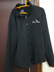 Louis Philippe Black Long Sleeve Shirt