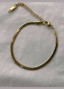 Gold Herringbone Bracelet