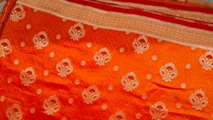 Orange Saree With Blouse