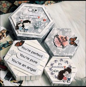 Customized Hexagonal Explosion Box