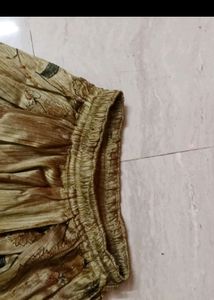 Gold With Black Skirt