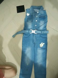 Denim Jumpsuit for Girls