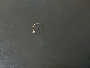 22K Pure Gold Dimond Nose Pin 1 Piece