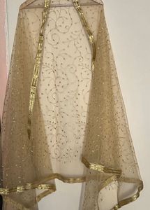 Golden Embroidered Dupatta